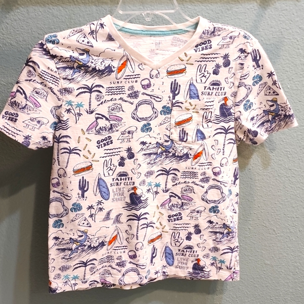Gap Kids V Neck TShirt Multicolor Size XL